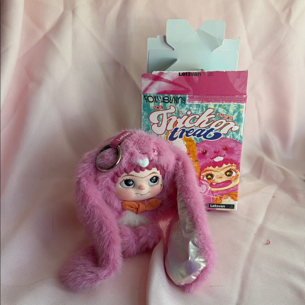 Letsvan Fox & Bunny (pink) Trick or Treat Box - unisex